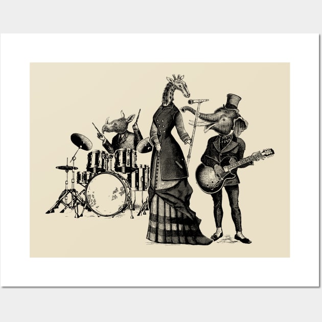 Vintage Animal Band Wall Art by UselessRob